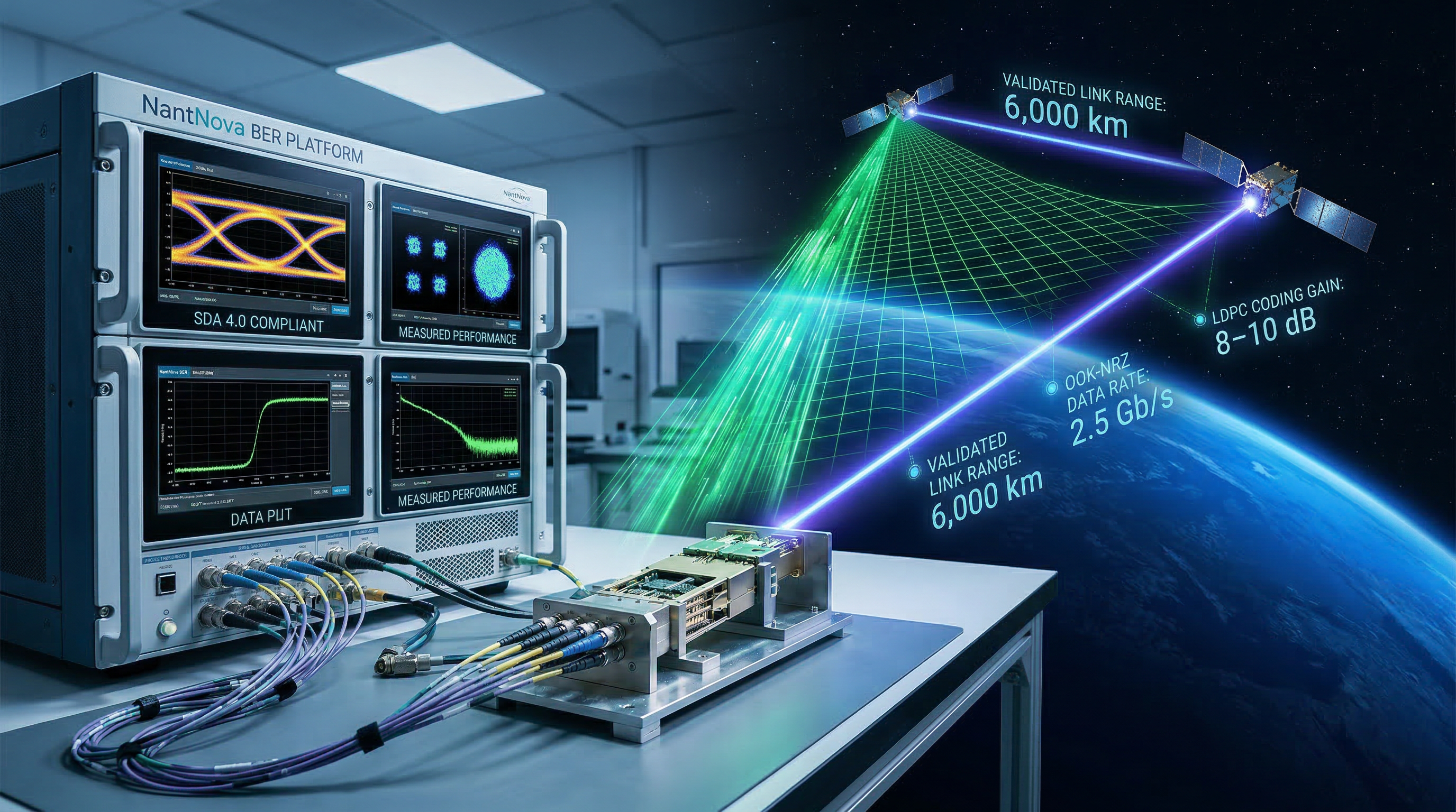 NantNova BER Platform — Ground validation to orbital success