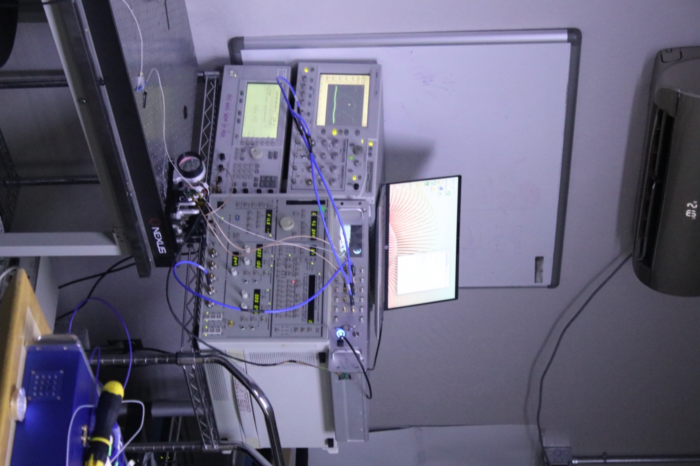 BER Test Instruments - Eye Diagram on Screen with Oscilloscopes