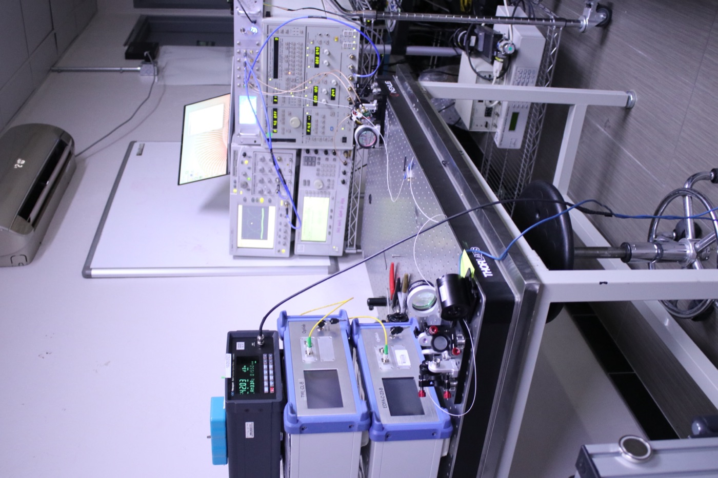 BER Test Setup - Overhead View of Complete Measurement Chain