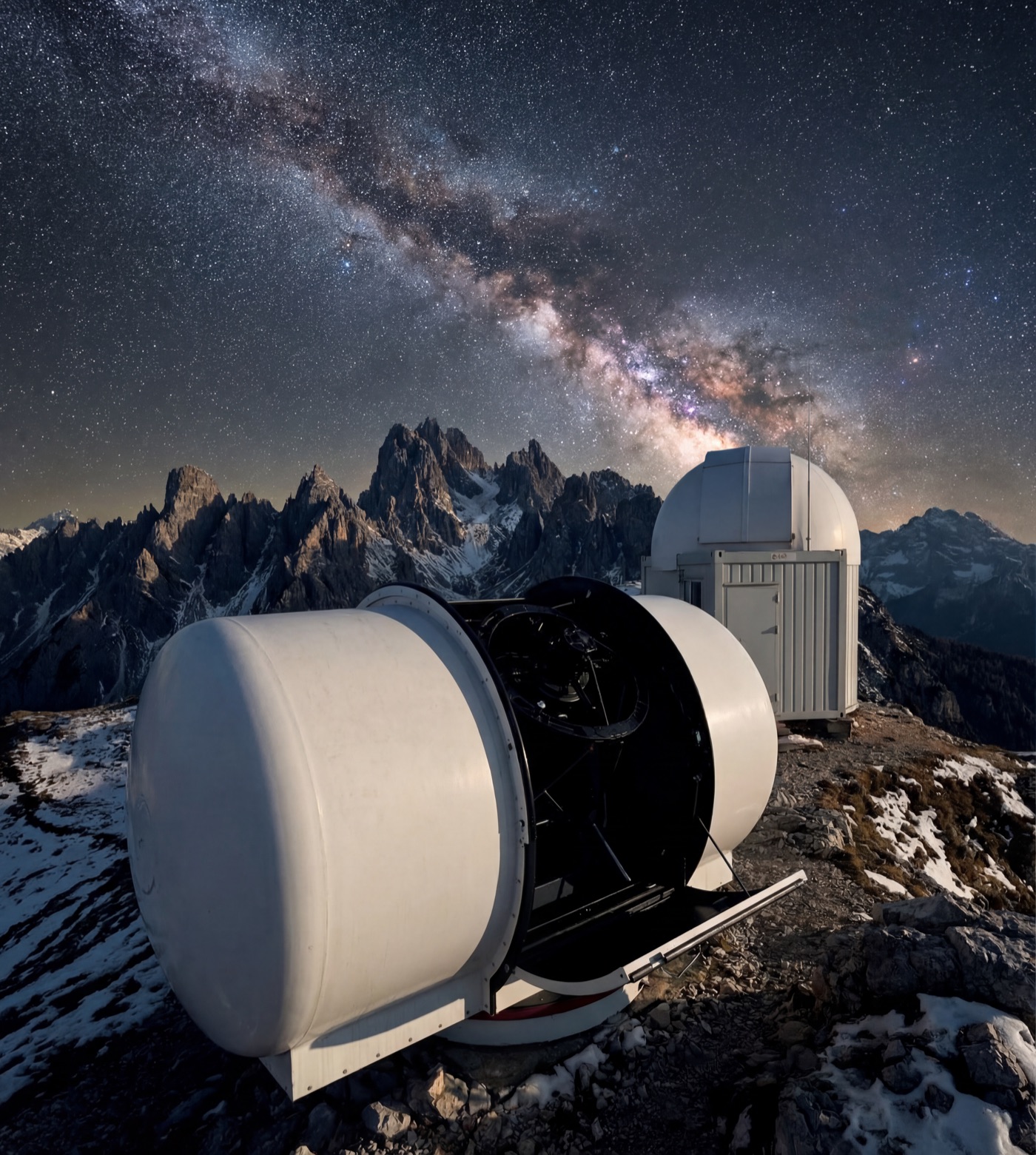 Optical ground station under the stars