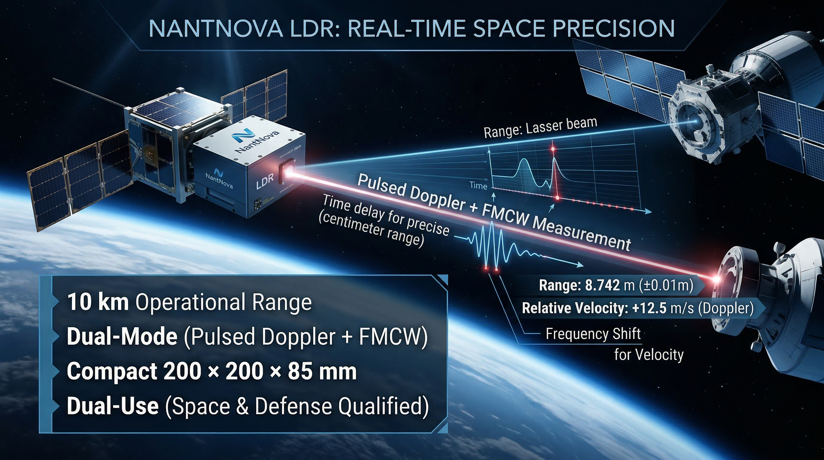 NantNova LDR Real-Time Space Precision — Pulsed Doppler + FMCW Measurement