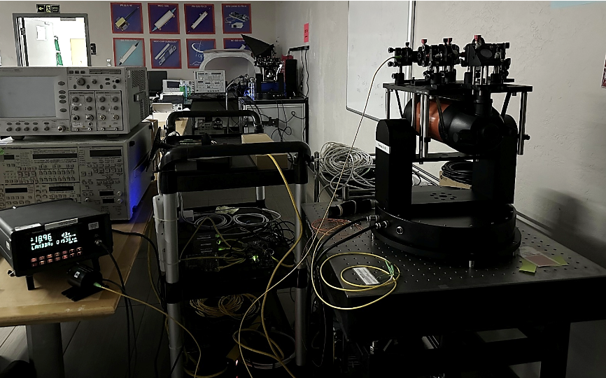 OCT Terminal Lab Setup with Test and Measurement Equipment
