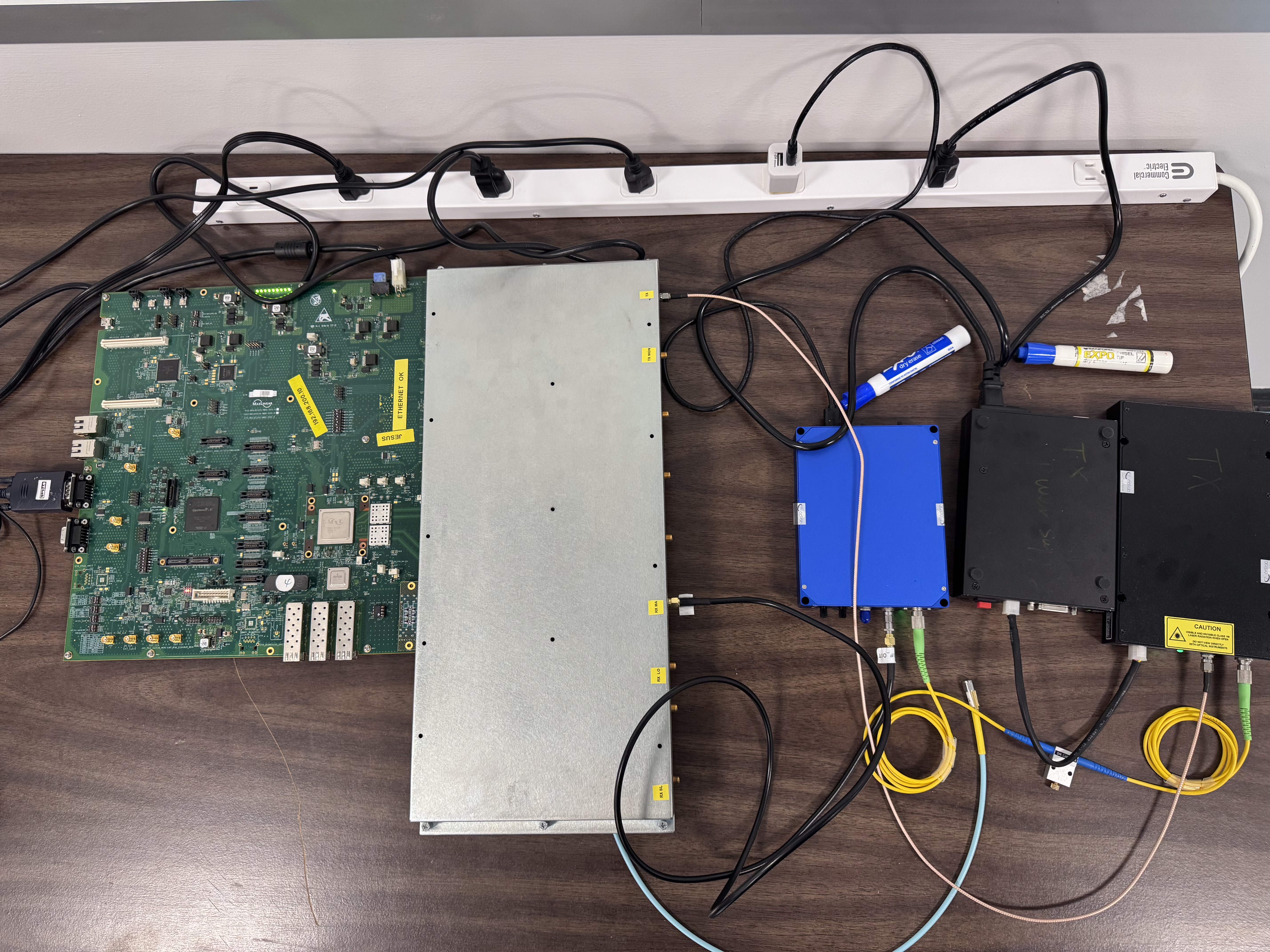 OCT PCB, Chassis, Optical Module, and Fiber Connections
