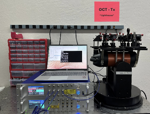 OCT-Tx Lighthouse Transmitter Terminal with Test Equipment