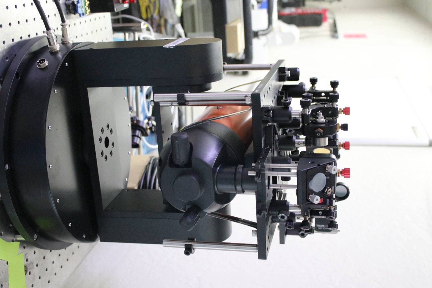 OFE Assembly Side View - Telescope and Optical Breadboard