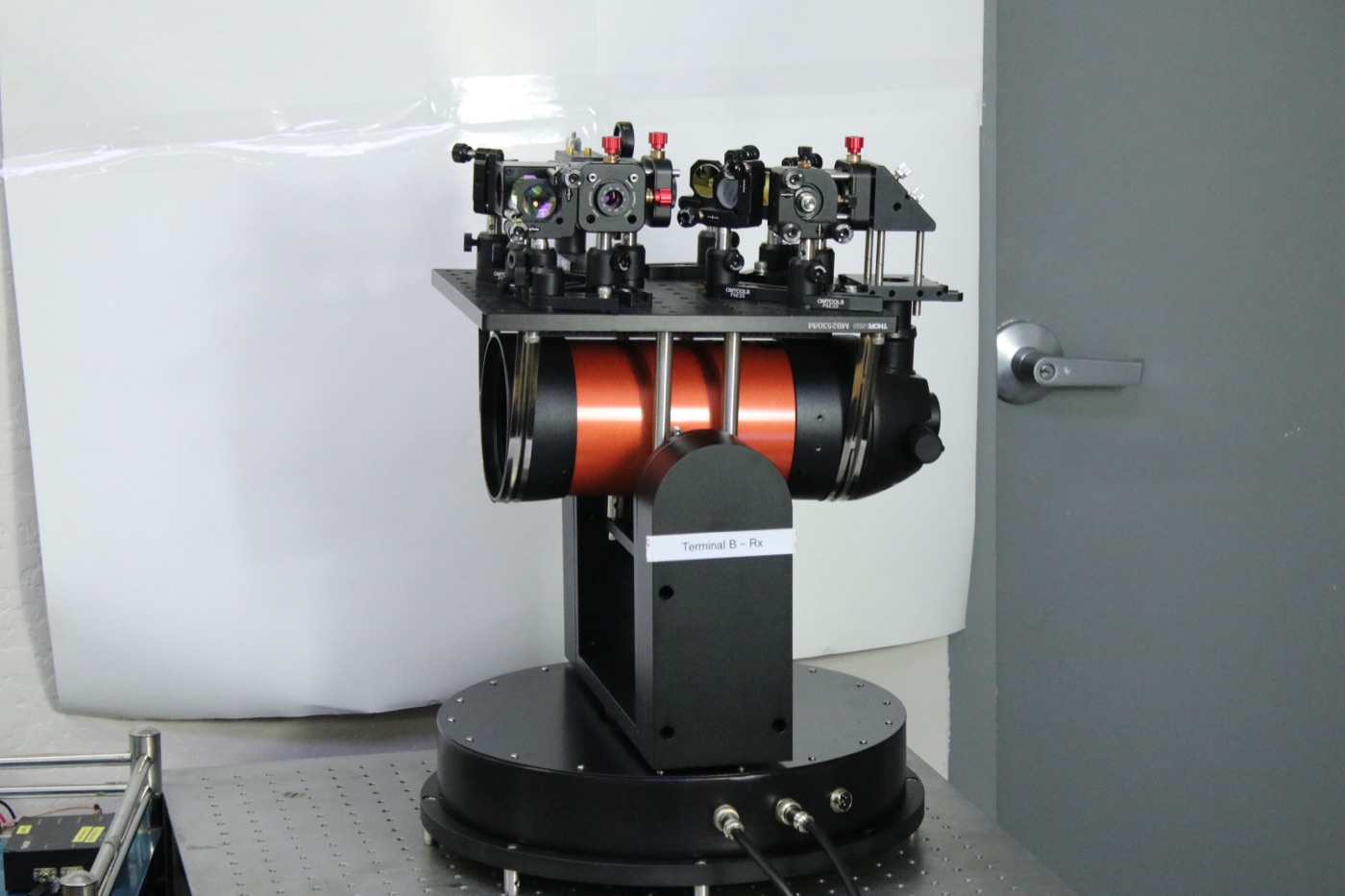 Terminal B Rx - OFE Integrated with Celestron Telescope on Newport Gimbal