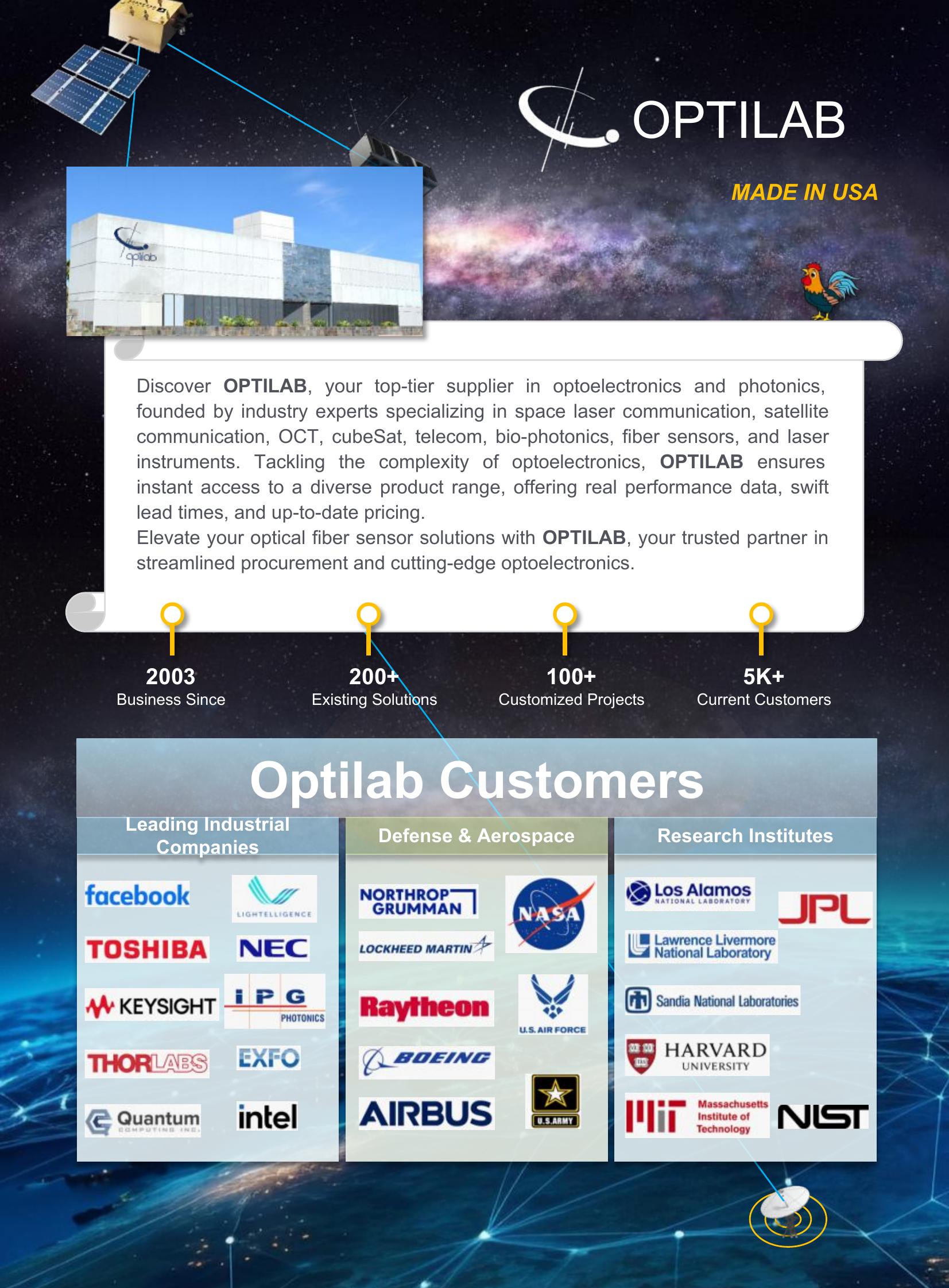 NantNova Customers - Defense, Aerospace, Research Institutes